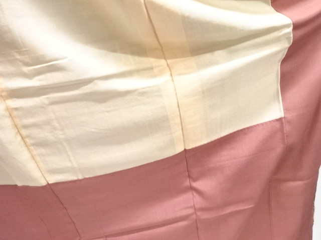  大正ロマン　幾何学模様織り出しお召着物